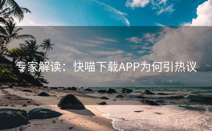 专家解读：快喵下载APP为何引热议