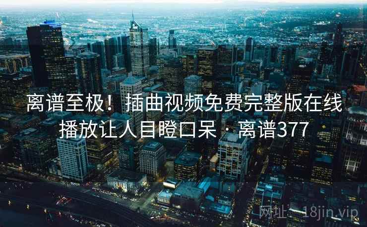 离谱至极！插曲视频免费完整版在线播放让人目瞪口呆 · 离谱377